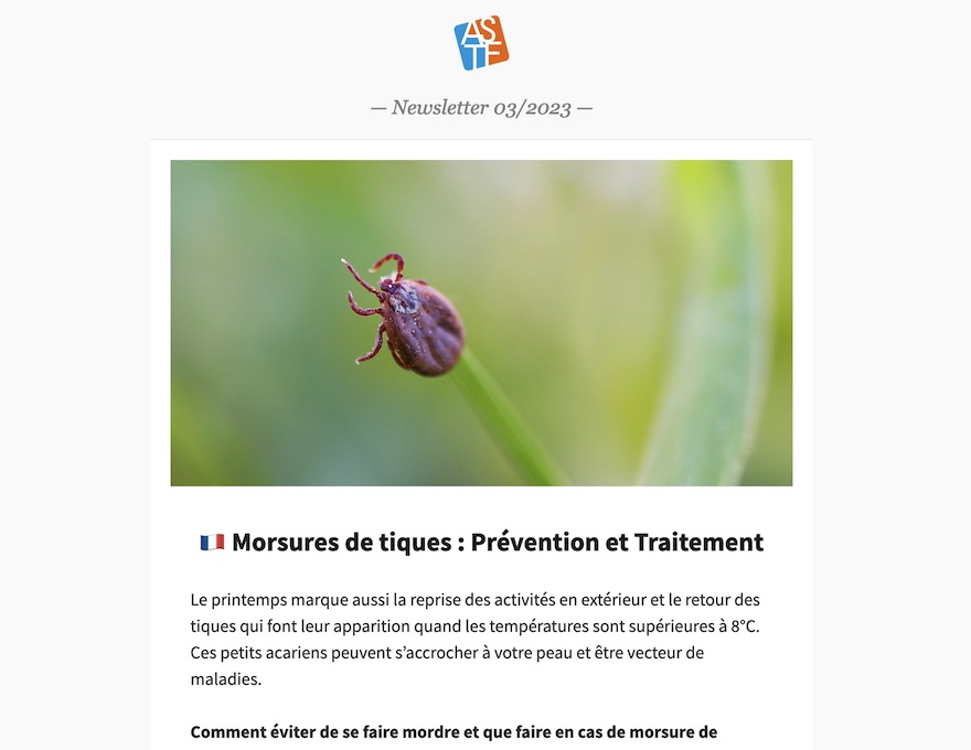 Newsletter ASTF Mars 2023