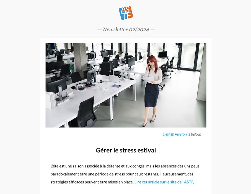 Newsletter ASTF Juillet 2024