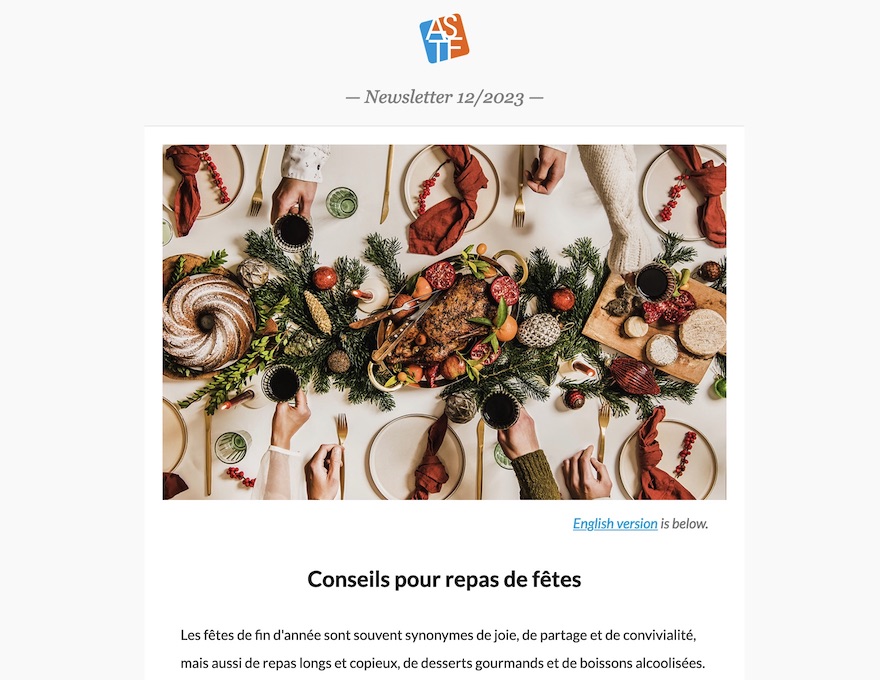 Newsletter ASTF Décembre 2023