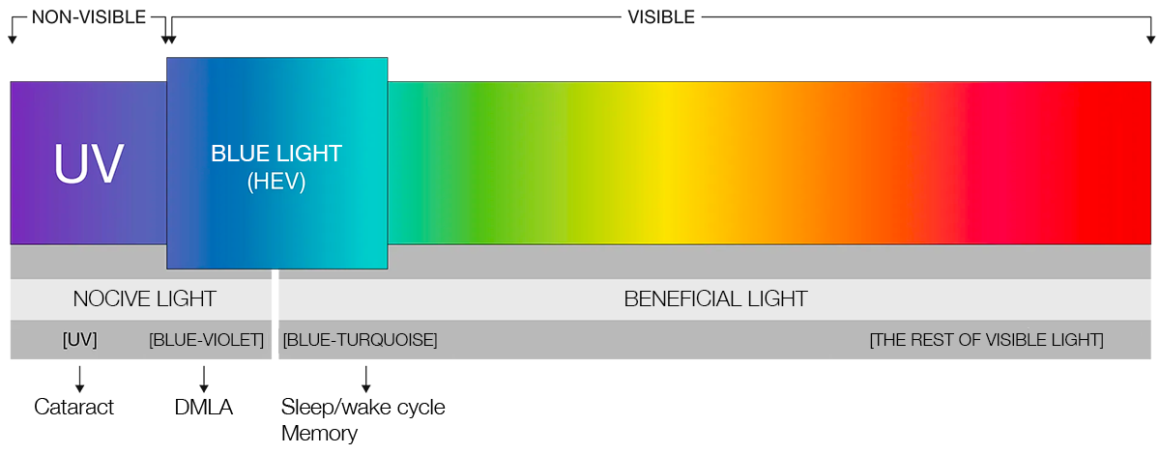 The blue light