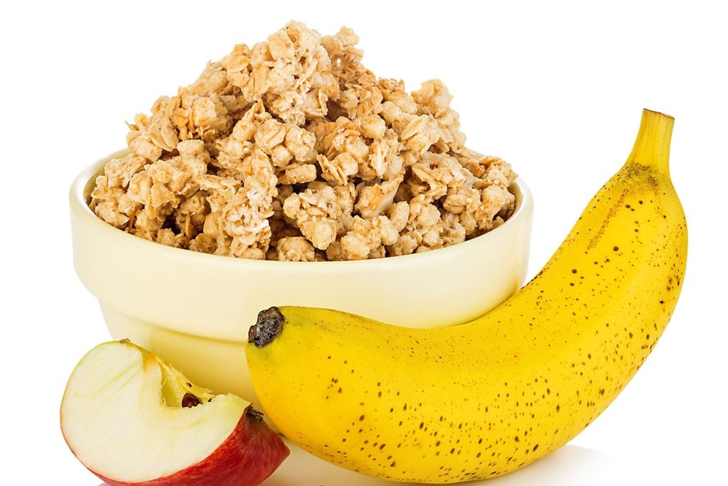 FR illustration petit dejeuner cereales banane pomme
