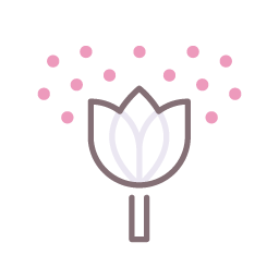 Pollen allergy icon