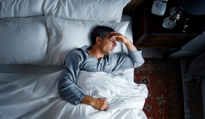 Strategy for better sleep in a crisis situation person with a sleep problem