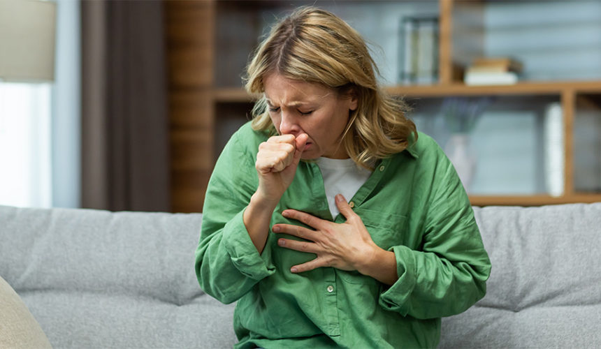 Persistent cough? Be aware of whooping cough woman coughing up whooping cough