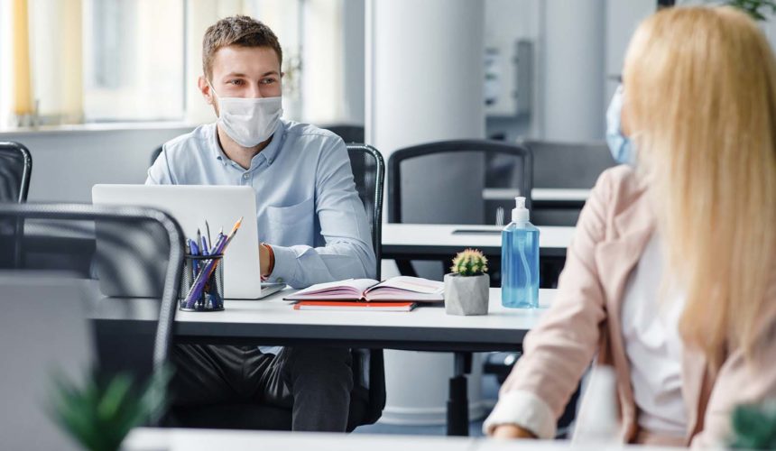 The return of office-working is around the corner employees back in the office