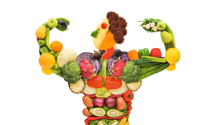 Nutrition for sport vegetable muscle character