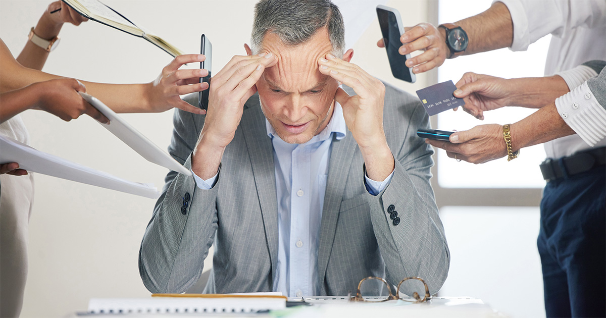 stressé par le travail