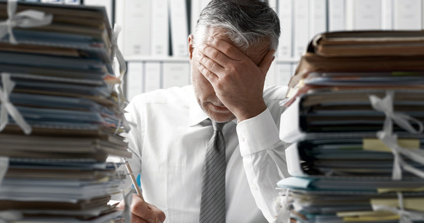 image homme stressé