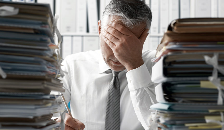 image man stressed