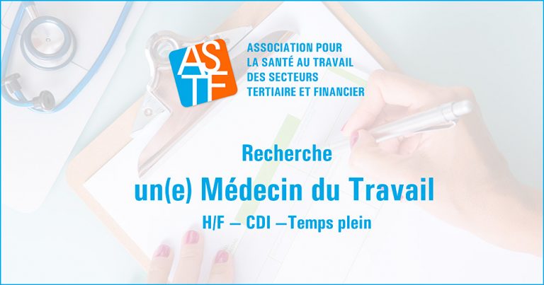 Offre emploi - Médecin du travail