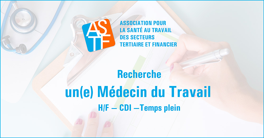 Offre emploi - Médecin du travail