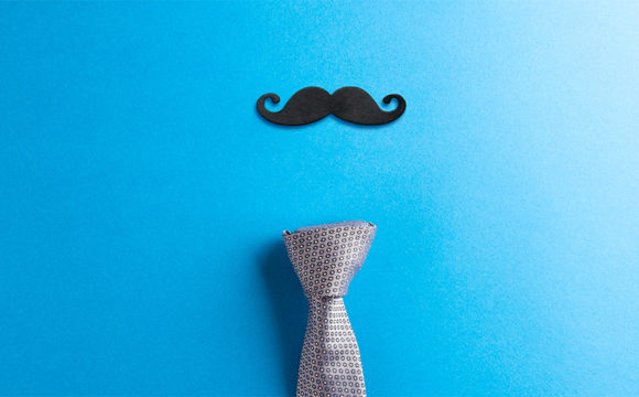 movember moustache and tie