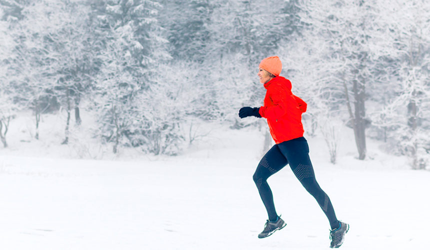 Running in winter Running in winter